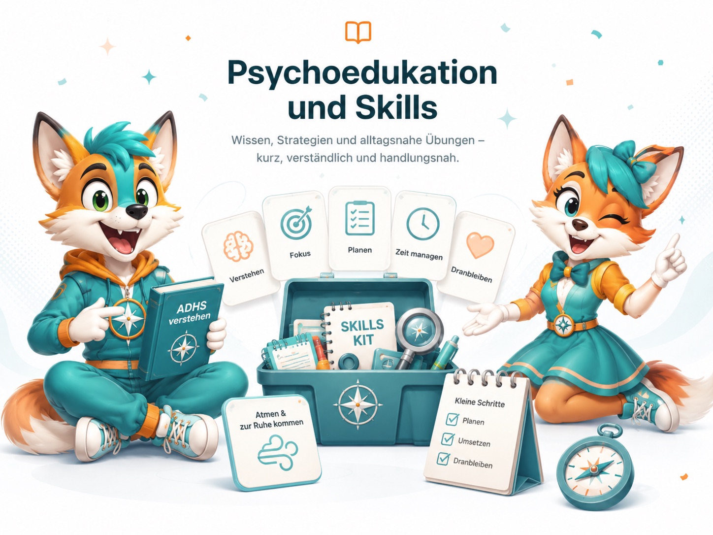 Visual zu Psychoedukation und Skills mit alltagsnahen Übungen